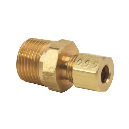 Thrifco Plumbing No. 68-C 1/4 Inch x 3/8 Inch Lead-Free Brass Compression MIP Adapt 4401089